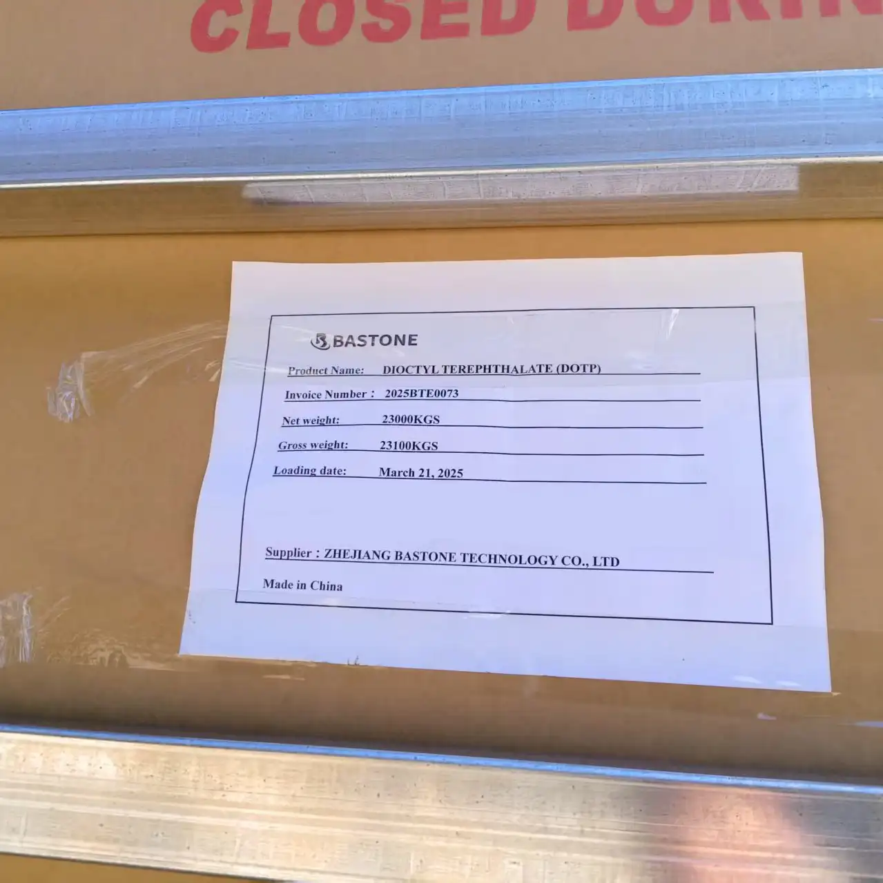 DOTP plasticizer IN Flexi bag