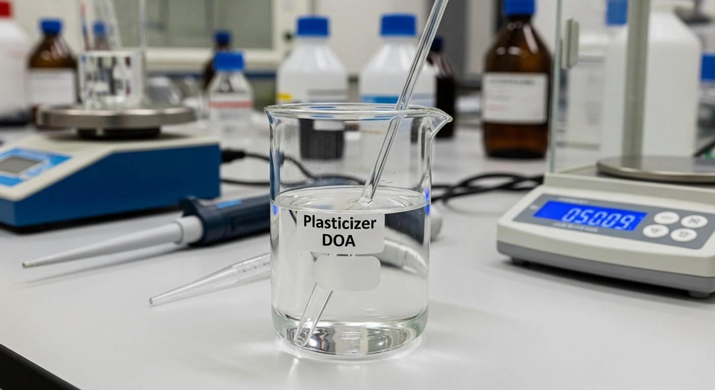 Современная лаборатория контроля качества с техническим специалистом, анализирующим образцы TXIB с использованием передового испытательного оборудования