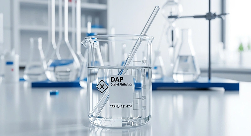 Split-screen comparison showing two identical clear liquid samples in laboratory beakers, with Stone TXIB and Eastman TXIB labels