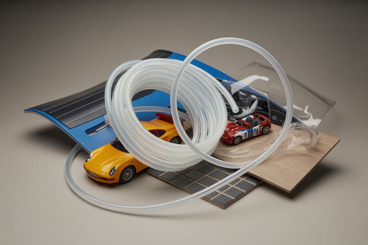 Modern quality control laboratory with technician analyzing TXIB samples using advanced testing equipment