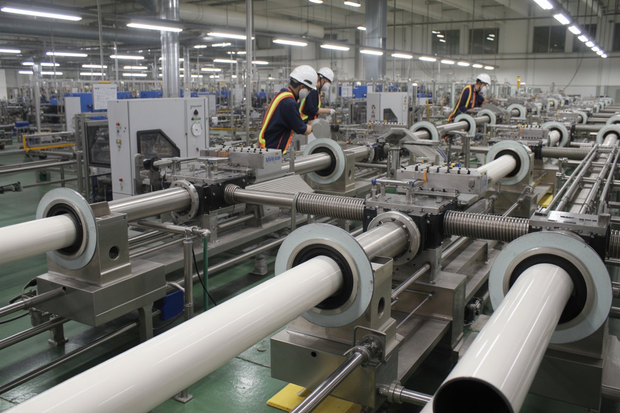 Split-screen comparison showing two identical clear liquid samples in laboratory beakers, with Stone TXIB and Eastman TXIB labels
