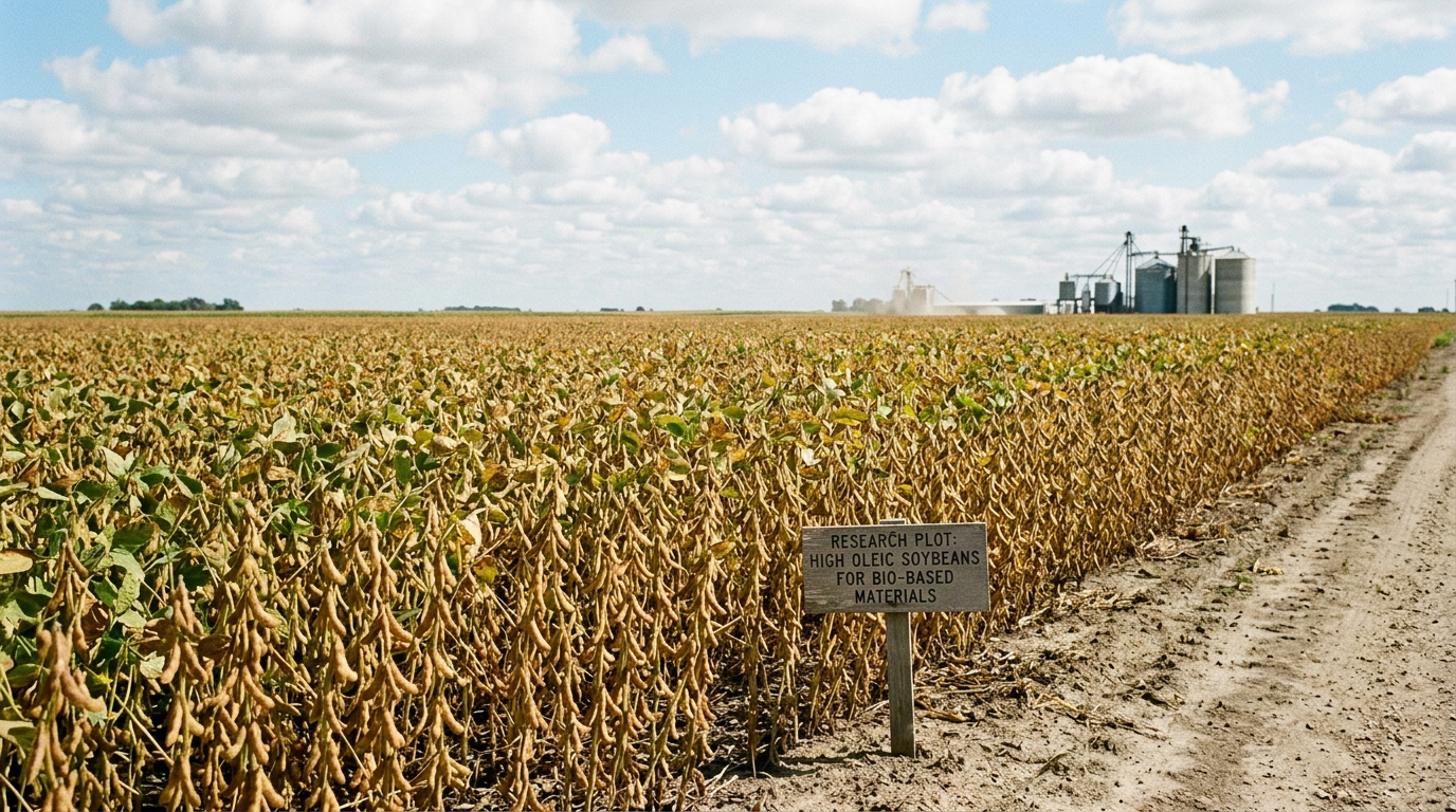 Soybean field representing the bio-based feedstock for epoxidized soybean oil plasticizer