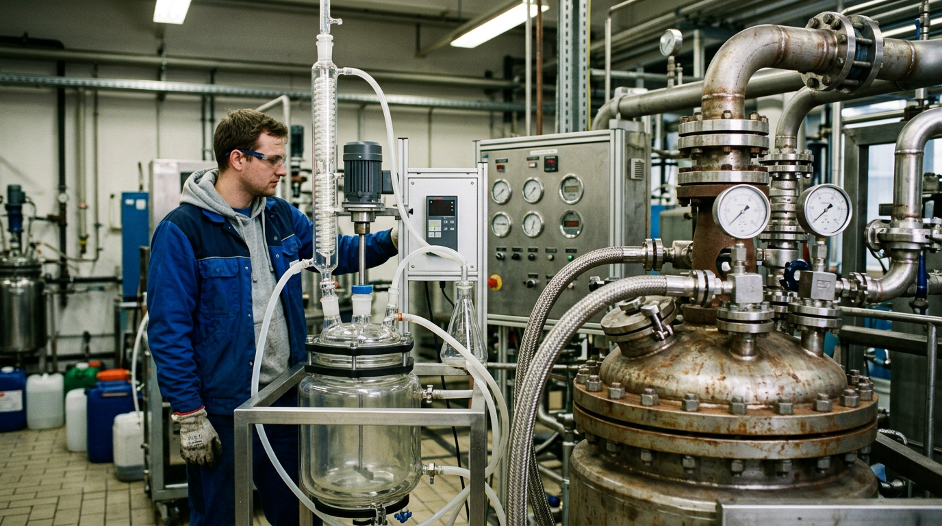Atmospheric pressure reactor for direct esterification route in DEHCH plasticizer manufacturing