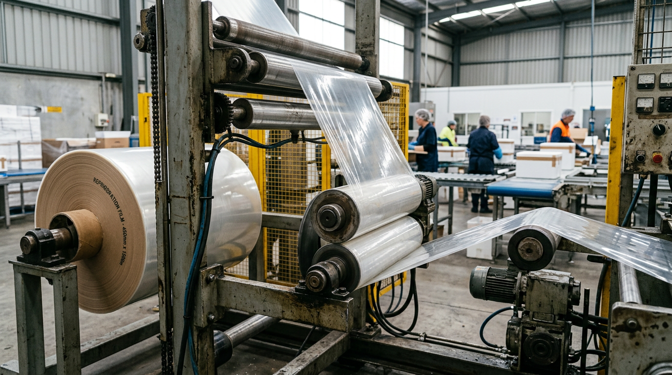 Film frigorifique souple en PVC avec plastifiant DINP démontrant une performance de flexion à froid à -25 °C