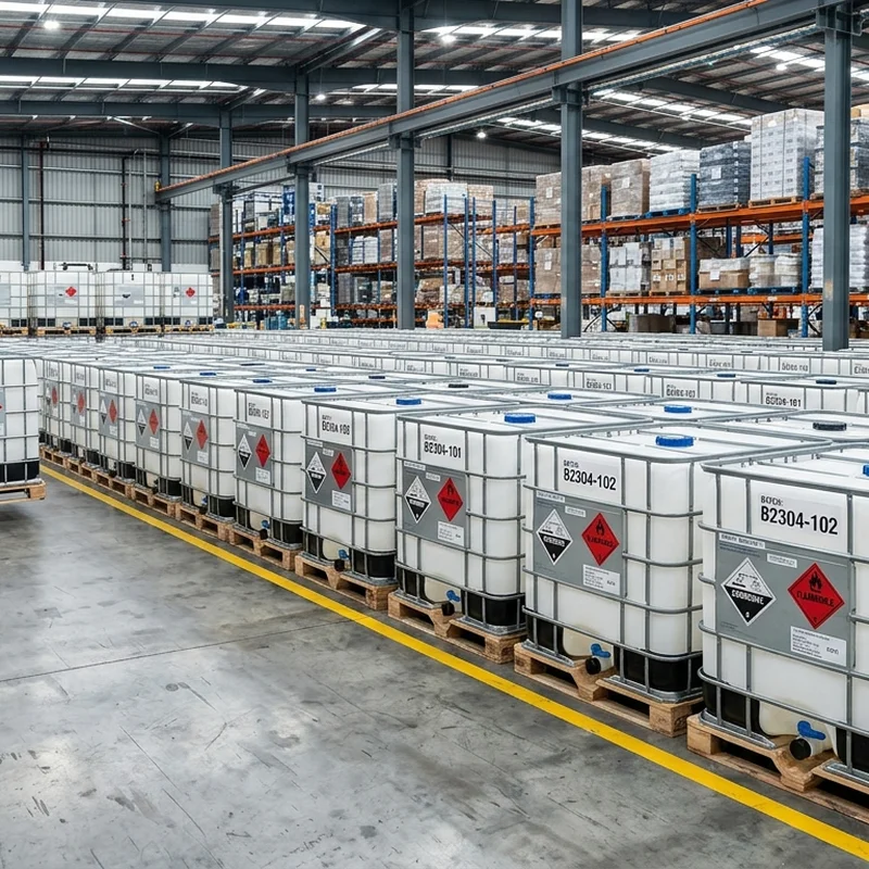 Bastone TEP se suministra en tanques IBC con documentación completa del lote y certificados de análisis.